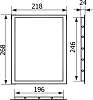 Настенный люк Evecs Л2025 Gray Metal хром матовый