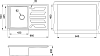 Комплект кухонная мойка Granula GR-8601 песок+ смеситель Granula GR-3015 песок