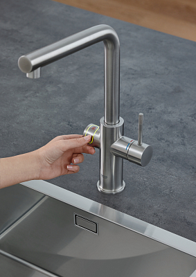 Смеситель Grohe Red II Duo 30325DC1 для кухонной мойки с водонагревателем суперсталь
