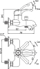Смеситель Cezares Lira LIRA-VDM1-02 для ванны с душем