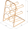 Подставка Domaci Феррара D558-04 для бутылок, золото поталь
