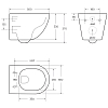 Подвесной унитаз BelBagno Sfera-Tor BB046CH-TOR/BB870SC безободковый с сиденьем микролифт, белый