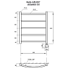 Полотенцесушитель электрический Grois Kelly Келли П5 50/60 GR-007 бронза бронза