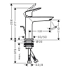 Смеситель для раковины Hansgrohe Logis 71254000 хром