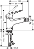 Смеситель для биде Hansgrohe Novus 71142000, хром