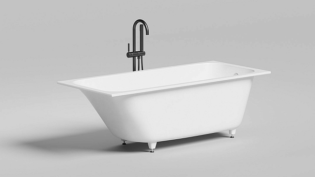 Ванна из искусственного камня Salini Orlanda KIT 180x80 102112M, белый