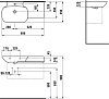 Раковина Laufen Ino 8.1330.2.000.104.1 90 см полочка справа