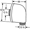 Шланговое подсоединение Kludi Zenta 605410500, хром