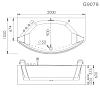 Акриловая ванна Gemy G9079 белый