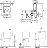 Унитаз-компакт Villeroy & Boch O'Novo 56581001 с бачком 5788S101 alpin