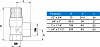 Предохранительный клапан Watts SVW для систем водоснабжения 3/4x1 6 бар