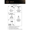 Подвесной светодиодный светильник Aployt Lunet APL.014.03.60