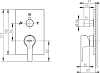 Смеситель Bravat Prolate P69218CP-3-ENG для ванны с душем