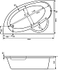 Акриловая ванна Santek Sri Lanka 150x100 1WH302394 L