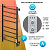 Полотенцесушитель электрический Ника Way-2 WAY-2 80/50 черн U черный