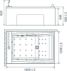 Гидромассажная ванна SSWW 180х120 A1905