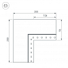 Коннектор L-образный внутренний Arlight SL-Linia55-Fantom-EDGE 030136