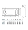 Стальная ванна Koller Pool 160х70 B60C2200E белый