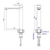 Смеситель для раковины Esko Beijing BJ25 хром