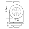 Мыльница WasserKRAFT Lippe К-6500 K-6529 хром;белый