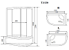 Кабина душевая Timo Standart T-5520L Г/М