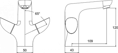 Смеситель для раковины Iddis Persey PERSB00i01, хром