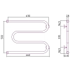 Полотенцесушитель водяной Сунержа М-образный 020-0007-5065 золото