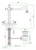 Смеситель для раковины Fiore Margot 01ZZ0625 бронза