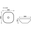 Раковина накладная Ceramica Nova Element CN5032 белый