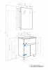 Тумба с раковиной Aquaton Форест 1A2783K0FR9C0 серый