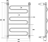 Полотенцесушитель водяной Energy Sonata 80x50