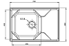 Кухонная мойка GranFest Unique U-740L белый белый
