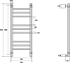 Полотенцесушитель водяной Energy Prestige 80x30