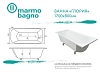 Ванна из искуственного камня Marmo Bagno MB-GL170-80 белый