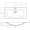 Раковина BelBagno BB910/465-LV-VTR-BO 91 см, Bianco Opaco