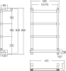 Полотенцесушитель электрический Margaroli Sole MA0542NN0501CR