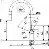 Смеситель для кухонной мойки Franke Ambient Pull Out 115.0289.520, хром/ваниль