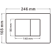 Инсталляция + унитаз Abber Bequem AC1100MB/AC0105/AC0120MB, безободковый, сиденье микролифт, клавиша смыва черный матовый