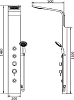 Душевая панель RGW Shower Panels SP-06