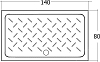 Поддон для душа RGW Ceramics CR-148 80х140х10