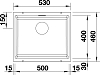 Кухонная мойка Blanco Subline 500-U 523439 серый бежевый