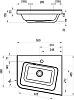 Мебель для ванной Ravak SD 10° 55 тёмный орех R