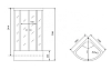 Душевая кабина Timo Standart Т-6600 S