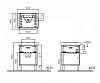 Тумба под раковину VitrA Sento 60822 белый