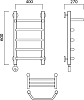 Полотенцесушитель электрический Aquanerzh Трапеция 07-03A6040_L с полкой