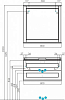 Тумба с раковиной Aquaton Леон 80 1A1863K0LBPS0, дуб белый