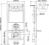 Комплект инсталляция с подвесным унитазом Berges Wasserhaus Novum 042439 с сиденьем микролифт и черной клавишей смыва