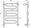 Полотенцесушитель электрический Energy G BRAVO 80x50