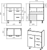 Тумба под раковину Misty Классик 65 Э-Кла01065-011Я