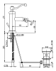 Смеситель для биде Paini Duomo 88F33062SKM бронза